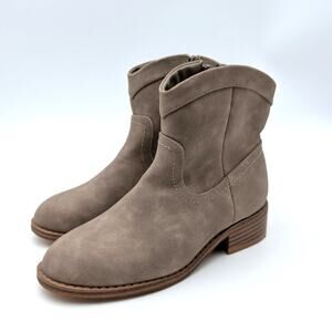 Nordstrom Rack Valen Ankle Boots Side Zip Kids Girls Brown Size US13M EU31